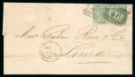 Stamp of Great Britain » Collections 1806-75 group of 8 Scottish covers, 4 each to the Caribbean and South or Central America