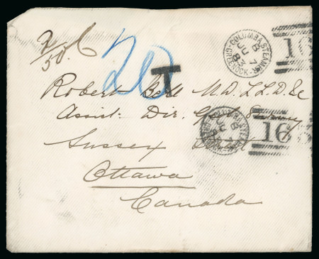 Stamp of Great Britain » Collections 1856-90 group of 12 Scottish steamer and railway cancel covers