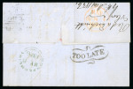 Stamp of Great Britain » Collections 1855-80 group of 17 1d red 'star' covers with 1850s duplex and experimental cancels