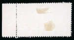 Stamp of Indian States » Barwani 1928-32 1/4a dull blue perf.11 on thick glazed paper with variety imperf. between in unused horizontal pair