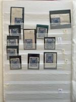 Stamp of Indian States » Barwani 1928-32, assortment on 24 stockpages, mostly unused and ordered by cliché,