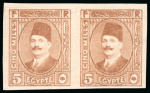 Stamp of Egypt » 1922-1936 King Fouad I Definitives » Issued Stamps 1927-37 King Fouad 2nd Portrait Issue: 5m Red brown,