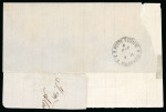 Stamp of Egypt » 1867-69 Penasson » Issued Stamps 1pi Rose-red, on 1871 (5.12) folded large part cover