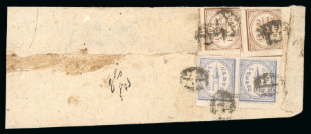 Stamp of Indian States » Alwar 1877 Litho rouletted 1a accumulation on 8 stockpages
