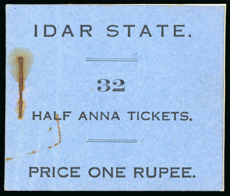 Stamp of Indian States » Idar 1932-43 1/2a pale yellow-green group incl. booklet