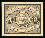 Stamp of Egypt » 1867-69 Penasson » Essays 1867 Essay of V. Penasson: Imperforate die proofs in