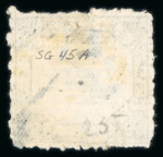 Stamp of Indian States » Bhopal 1895 1/4a black imperf. with variety "A" inserted and 1/4a black perf. with variety "NAW B"