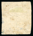 Stamp of Indian States » Bhopal 1884 1/4a blue-green on laid paper imperf. group