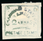 Stamp of Indian States » Charkhari 1894 2a dull green unused without gum as issued