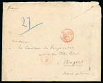 Stamp of British P.O. in Siam (Bangkok) » Covers 1883-84 Envelopes from the Count de Kergaradec at French