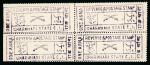 Stamp of Indian States » Charkhari 1921 Handstamped issue 1a violet perf.11 on laid paper in unused block of four