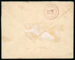 Stamp of British P.O. in Siam (Bangkok) » Covers 1881 Printed envelope with enclosed letter, from the "Consulate of the United States of America/BANGKOK - SIAM"