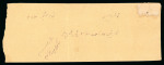 Stamp of Indian States » Las Bela 1898-1900 1/2a black on greenish grey, strip of 4 and