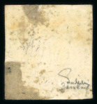 Stamp of Austria » Newspaper Stamps 1851 1851, Yellow Mercury (6Kr) in dark yellow shade, used (with part cancel