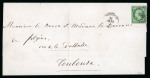 Stamp of France » Empire 1853-1862 1858 France Empire Lettre 5C Toulouse par Toulouse