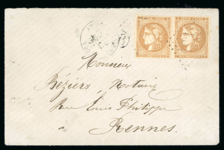 Stamp of France » Emission de Bordeaux 1870 France 1871 Lettre Emission de Bordeaux 10c (2)