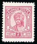 Stamp of Indian States » Barwani 1932-47 wide setting 2a rose-carmine mint, very fine