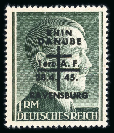 Stamp of France » Libération Ravensburg : référencé Mayer, 1 Mark **,  tirage 200