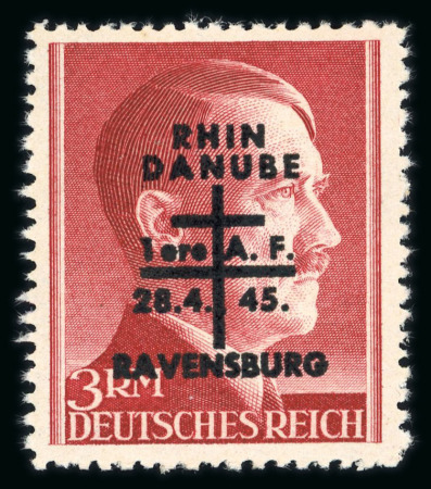Stamp of France » Libération Ravensburg : référencé Mayer, 3 Mark **,  tirage 38