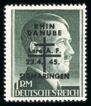 Stamp of France » Libération Sigmaringen : référencé Mayer, 1 Mark **,  tirage 200