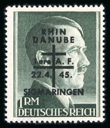 Stamp of France » Libération Sigmaringen : référencé Mayer, 1 Mark **,  tirage 200