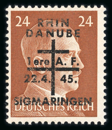 Stamp of France » Libération Sigmaringen : Mayer n° 10 **, infime point de rouille