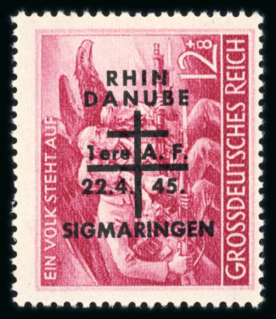 Stamp of France » Libération Sigmaringen : référencé Mayer, 12+8 *,  tirage 50 ex.,