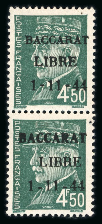 Stamp of France » Libération Baccarat (Meurthe et Moselle): type Pétain, série Mayer
