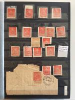 Stamp of Indian States » Barwani 1922-32, specialised collection in a stockbook with unused, used, covers and sheetlets