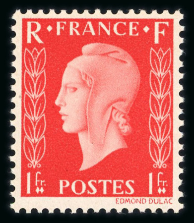 Stamp of France » Émissions à partir de 1900 1942, Marianne de Dulac Y&T n° 701A/701C + 701D/701F,