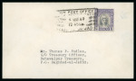 Stamp of Indian States » Bahawalpur Officials: 1945 1 1/2a black and violet on 1949 (Mar 4) envelope tied by Baghddad-ul-Jadid cancel