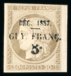 Stamp of Large Lots and Collections French Colonies - French Guiana: 1887-1933 including 1887 surcharges on 2c, 30c and 35c,...