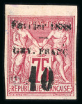 Stamp of Large Lots and Collections French Colonies - French Guiana: 1887-1933 including 1887 surcharges on 2c, 30c and 35c,...