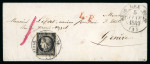 Stamp of France » Type Cérès de 1849-1850 1849, Lettre de Gex (Ain) pour Genève (Suisse)