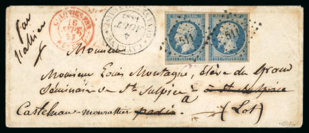 Stamp of France » Présidence de 1852 1853, Lettre de Cayenne (Guyane Française) pour Paris