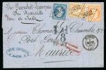 Stamp of France » Empire 1853-1862 1866, Lettre de Nantes (Loire Atlantique) pour Port Louis