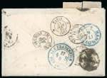 Stamp of German States » Hannover 1864-67 Amazing lot of eight covers from the famous Comte de Reiset correspondence