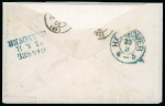 Stamp of German States » Hannover 1864-67 Amazing lot of eight covers from the famous Comte de Reiset correspondence