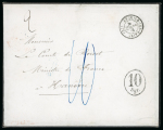 Stamp of German States » Hannover 1864-67 Amazing lot of eight covers from the famous Comte de Reiset correspondence