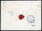 Stamp of German States » Hannover 1864-67 Amazing lot of eight covers from the famous Comte de Reiset correspondence