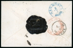 Stamp of German States » Hannover 1864-67 Amazing lot of eight covers from the famous Comte de Reiset correspondence