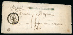 Stamp of Palestine and Holy Land » Palestine French Levant Offices 1855 French consular post office in Jerusalem, showing a superb strike of the scarce linear pm “Jerusalem