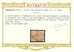 Stamp of Italian States » Papal States 1852 1 scudo rose carmine ideally cancelled by grid cds