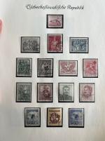 Stamp of Large Lots and Collections Czechoslovakia mint and used collection 1919/1952.
