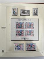 Stamp of Colonies françaises » TAAF 1948-2002, dans une belle reliure Safe collection **; p