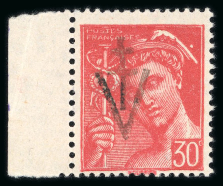 Stamp of France » Libération Sylvanes les Bains (Aveyron): type Mercure, Mayer n°1M**,