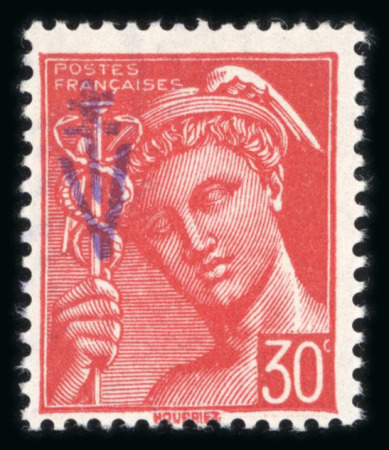 Stamp of France » Libération Sylvanes les Bains (Aveyron): type Mercure, Mayer n°2M/5M**,