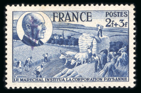 Stamp of France » Libération Sylvanes les Bains (Aveyron): type Pétain, Mayer n°35/36*,