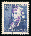 Stamp of France » Libération Fougères (Ille et Vilaine): 1944 4f Claude Chappe,
