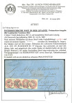 Stamp of Romania » Austrian Levant Post Offices 1864 entire letter from Ploesti to Leipzig bearing four examples of Lombardy-Venetia 1863 Arms 5 kr